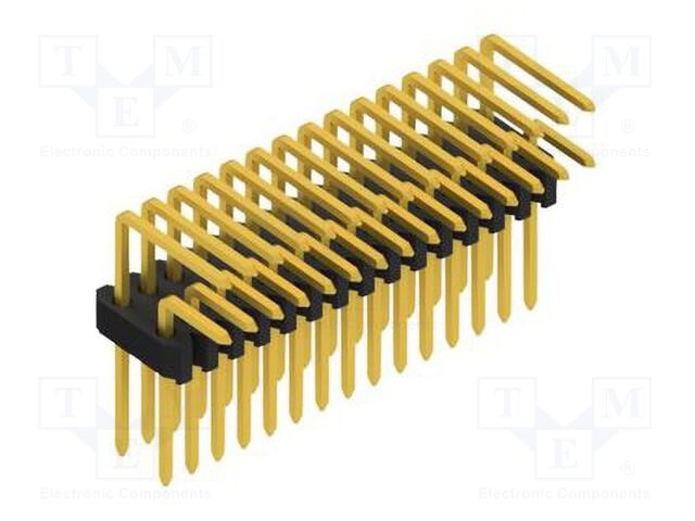 Connector: pin strips; pin header; male; PIN: 30; 1.27mm; THT; 2x15