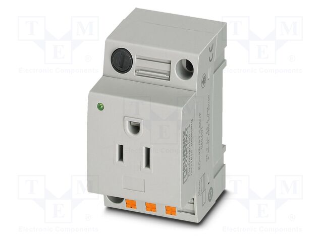 Connector: AC supply; socket; female; 6A; PIN: 3; push-in; 6mm2