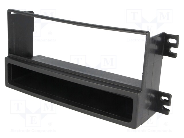 Radio mounting frame; Kia; 1 DIN; black