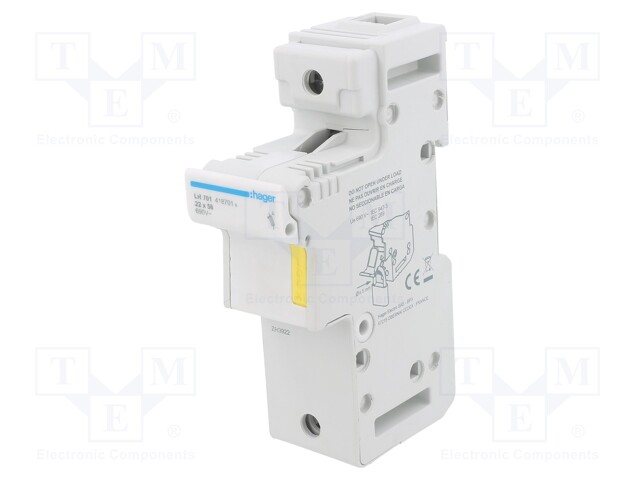 Fuse disconnector; 22x58mm; DIN; 125A; 690V; Poles: 1; -5÷40°C; IP20