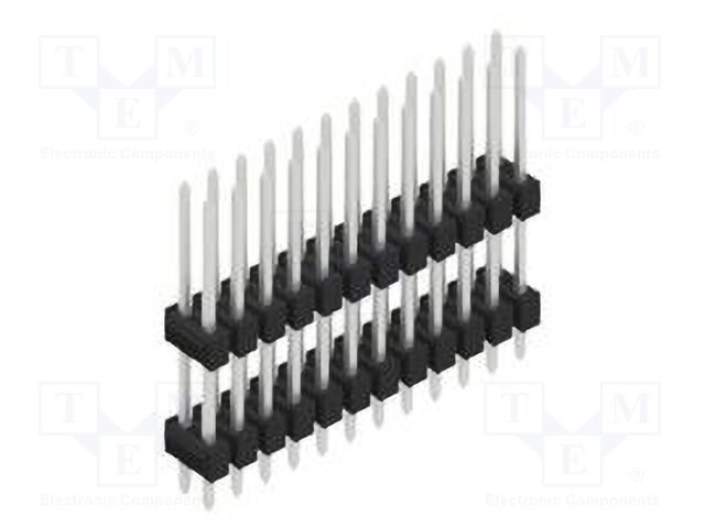 Connector: pin strips; pin header; male; PIN: 24; 2.54mm; THT; 2x12