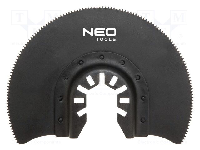 Hacksaw blade; 85mm; wood,multitool; half round; 19teeth/inch