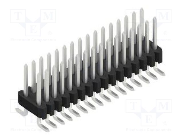 Connector: pin strips; pin header; male; PIN: 32; 1.27mm; SMT; 2x16