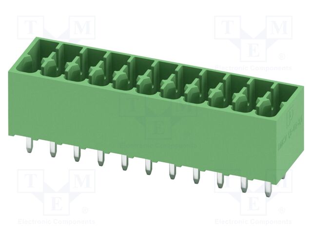 PCB headers, nominal cross section: 1.5 mm?, color: green, n