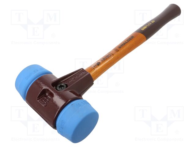 Hammer; 405mm; W: 150mm; 1.46kg; 60mm; round; elastomer; wood