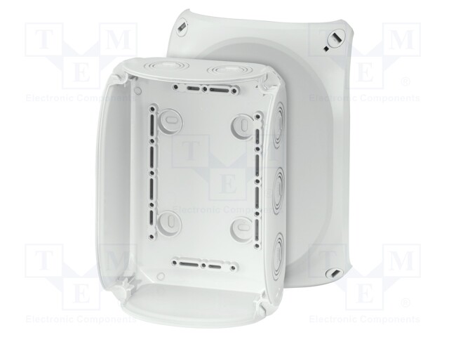 Enclosure: junction box; X: 130mm; Y: 180mm; Z: 77mm; IP66,IP67; grey