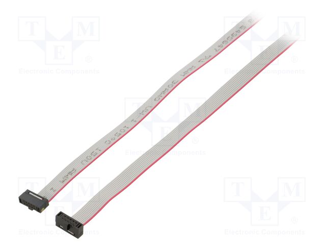Ribbon cable with IDC connectors; Tape ph: 0.64mm; 1828.8mm