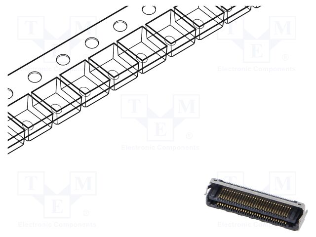 Connector: PCB to PCB; hermaphrodite; PIN: 60; 0.5mm; LSHM; SMT