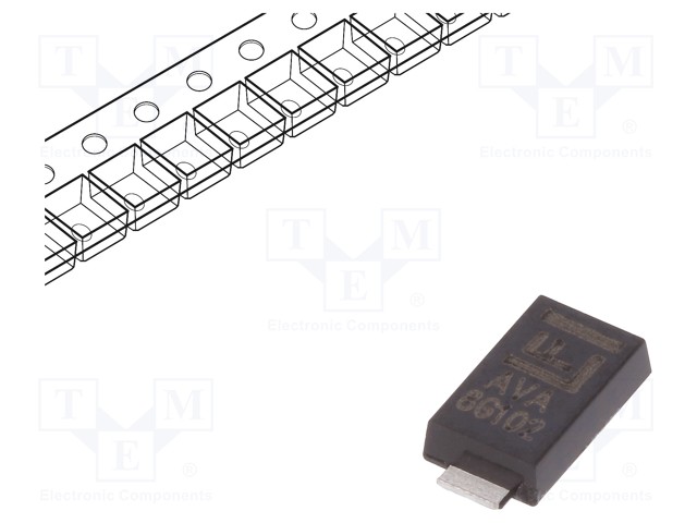 Diode: transil; 600W; 10.6V; 39A; unidirectional; ±5%; DO221AC