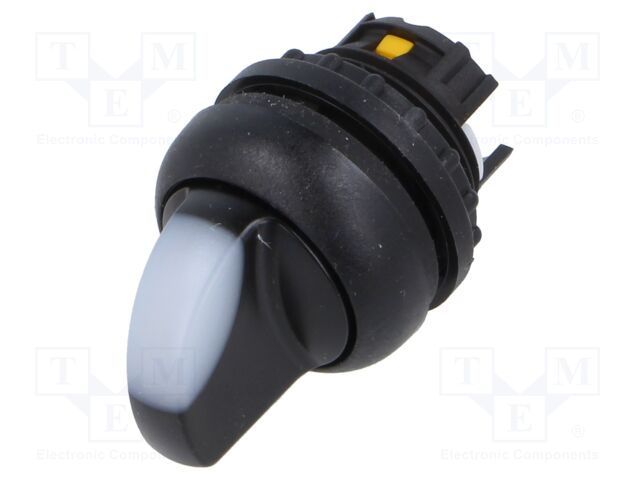 Switch: rotary; Stabl.pos: 1; 22mm; white; IP67; Pos: 3; Ø22.5mm