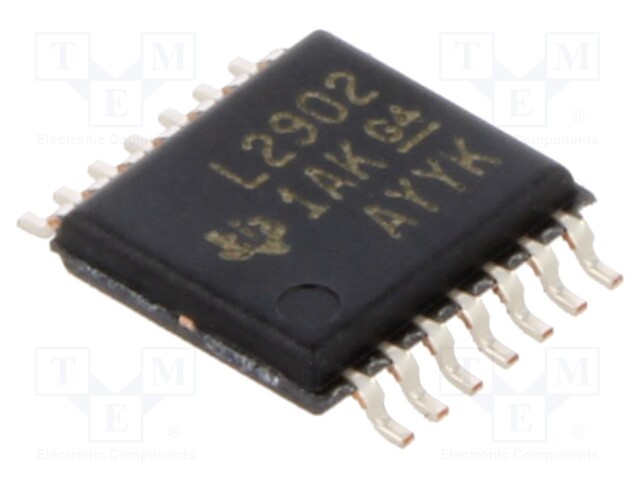 Operational Amplifier, 4 Amplifier, 1.2 MHz, 0.5 V/µs, 1.5V to 13V, TSSOP, 14 Pins