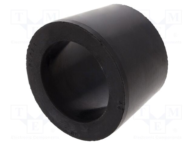 Grommet; caoutchouc; L: 24mm; -20÷80°C; Øcable: 24mm; black