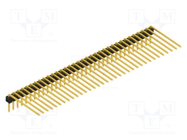 Connector: pin strips; pin header; male; PIN: 34; 2.54mm; THT; 1x34