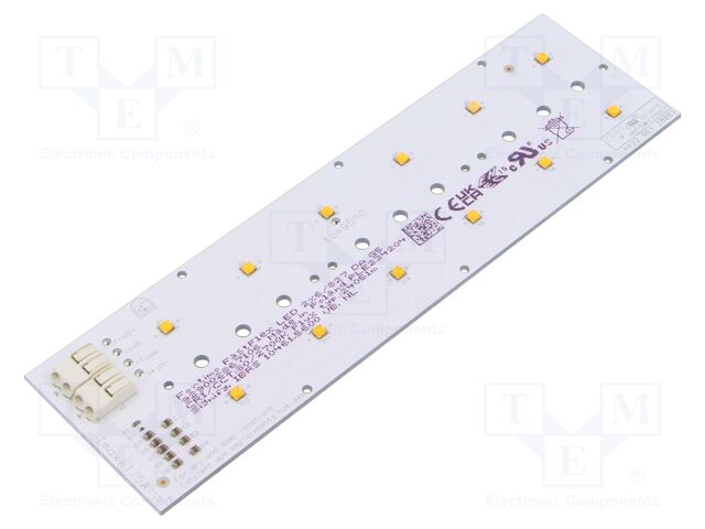 LED strip; W: 49.5mm; L: 172.2mm; No.of diodes: 12; CRImin: 80; 2700K