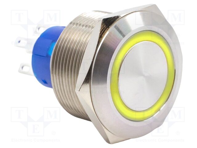 Switch: vandal resistant; SPDT; 3A/250VAC; IP67; ON-ON; yellow