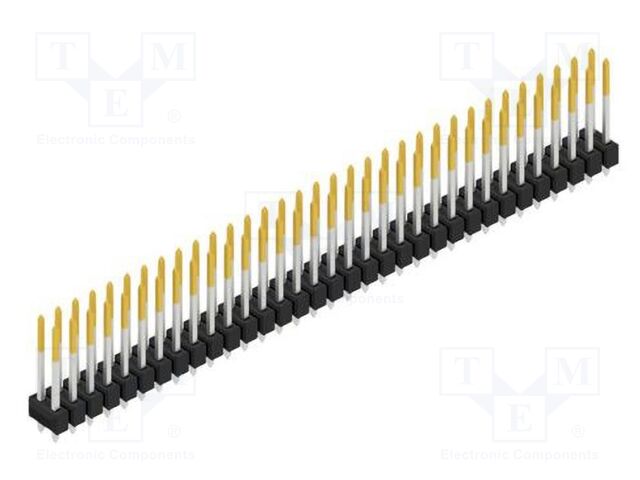 Connector: pin strips; pin header; male; PIN: 66; 2.54mm; THT; 2x33