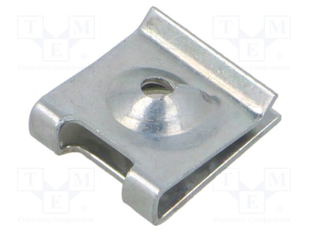 Nut; cage; M8; spring steel; Plating: zinc; L: 11.75mm; W: 7.5mm