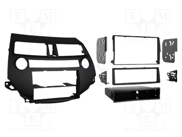 Radio frame; Honda; 2 DIN; black