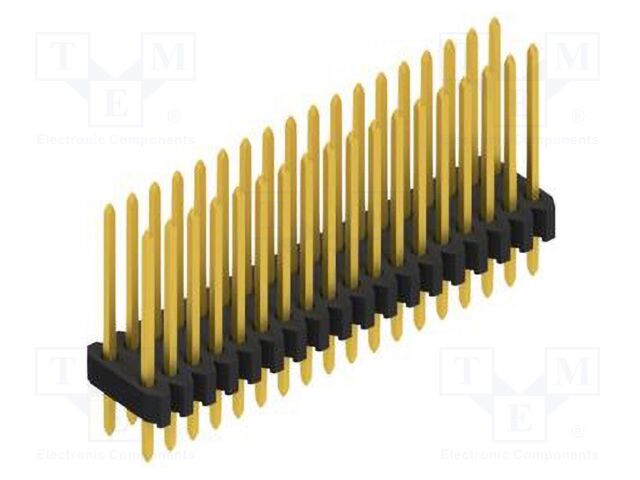 Connector: pin strips; pin header; male; PIN: 36; 1.27mm; THT; 2x18