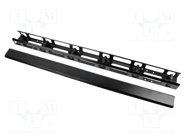 Cable organizer; 22U; black; vertical