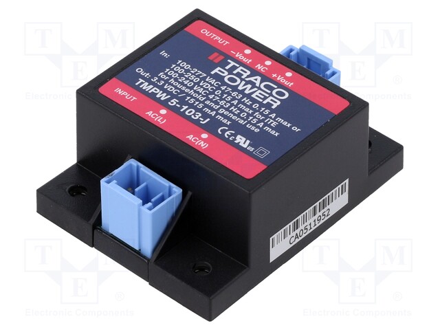 Converter: AC/DC; Electr.connect: quick connector; 4kV
