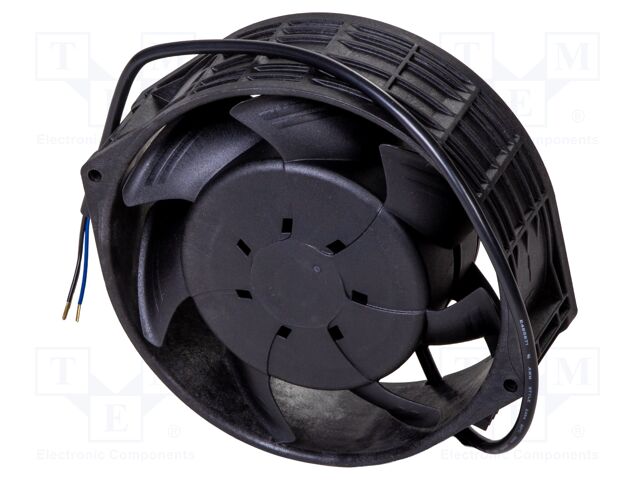 Fan: EC; 115VAC; Ø172x58mm; 230m3/h; ball; IP55