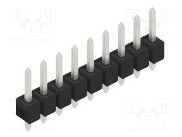 Connector: pin strips; pin header; male; PIN: 9; 2.54mm; THT; 1x9