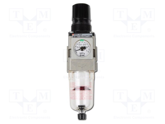 Compressed air regulator; G 1/2"; inside; 2000l/min; 5um; -5÷60°C