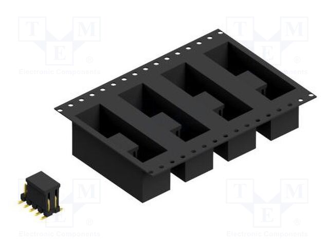 Connector: pin strips; pin header; male; PIN: 10; 2.54mm; SMT; 2x5