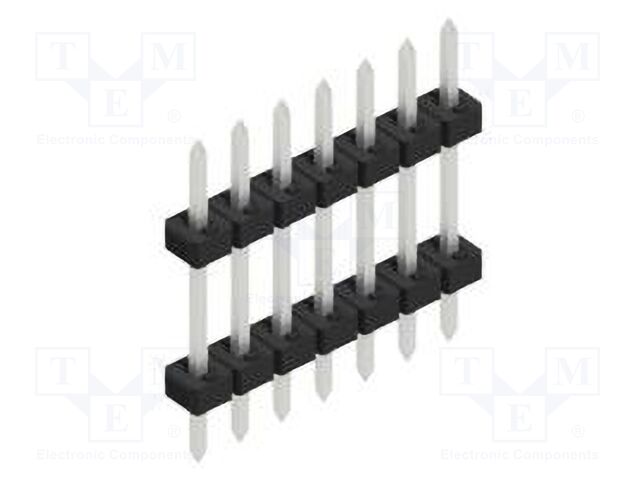 Connector: pin strips; pin header; male; PIN: 7; 2mm; THT; 1x7; 100V