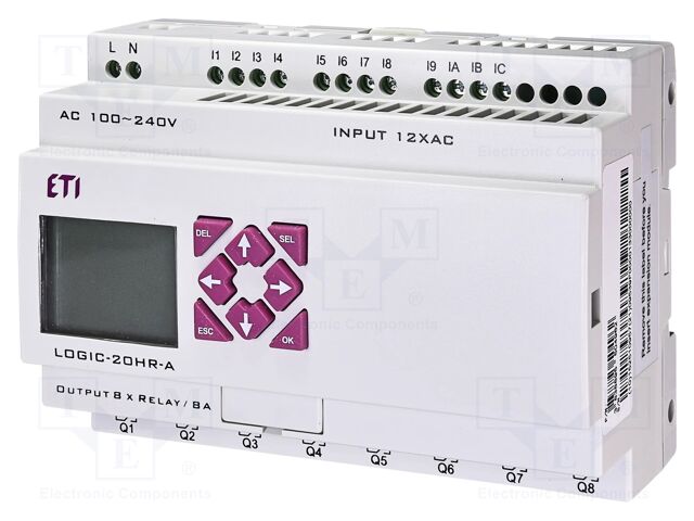 Programmable relay; LOGIC; for DIN rail mounting