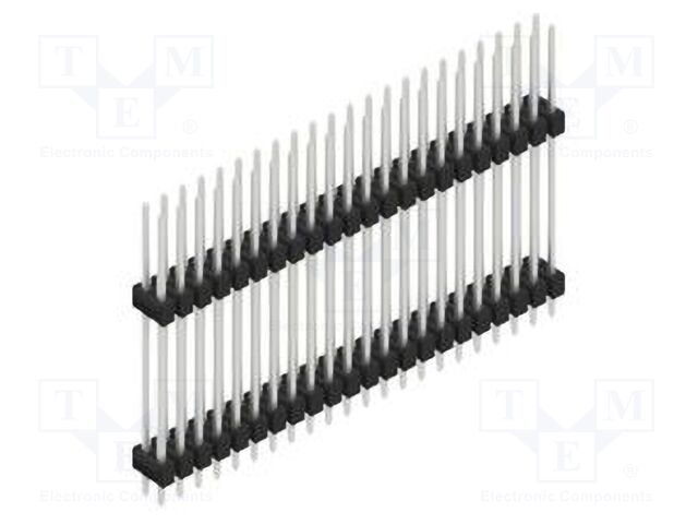 Connector: pin strips; pin header; male; PIN: 44; 2.54mm; THT; 2x22