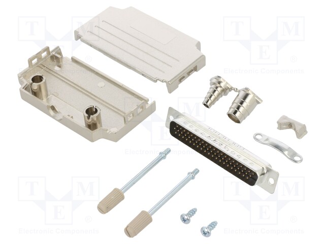 D-Sub HD; PIN: 62; male; shielded,metalized; straight; soldering