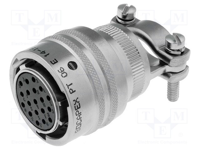 Connector: circular; MIL-C-26482, Series 1,PT; plug; female; 7.5A