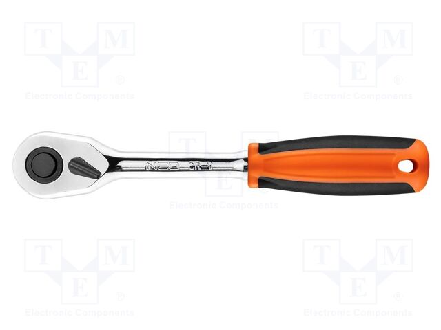 Rattle; 1/2"; straight,with switch; 250mm; Teeth: 45