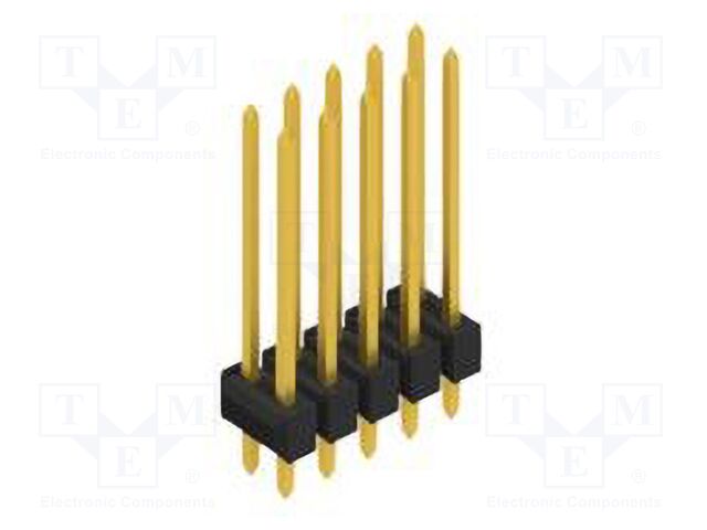 Connector: pin strips; pin header; male; PIN: 10; 2.54mm; THT; 2x5