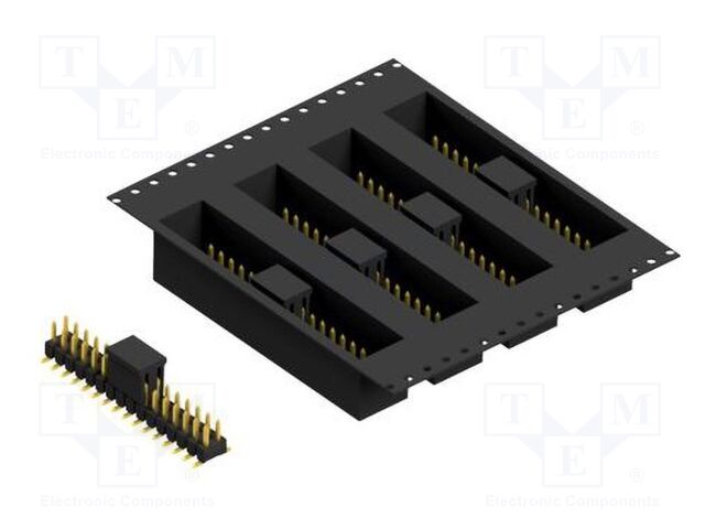 Connector: pin strips; pin header; male; PIN: 32; 2.54mm; SMT; 2x16