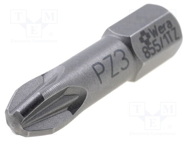 Screwdriver bit; Pozidriv®; PZ3; Overall len: 25mm; Torsion