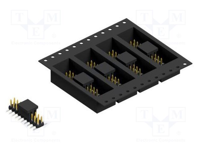 Connector: pin strips; pin header; male; PIN: 20; 2mm; SMT; 2x10