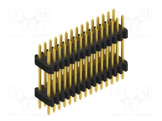 Connector: pin strips; pin header; male; PIN: 30; 1.27mm; THT; 2x15