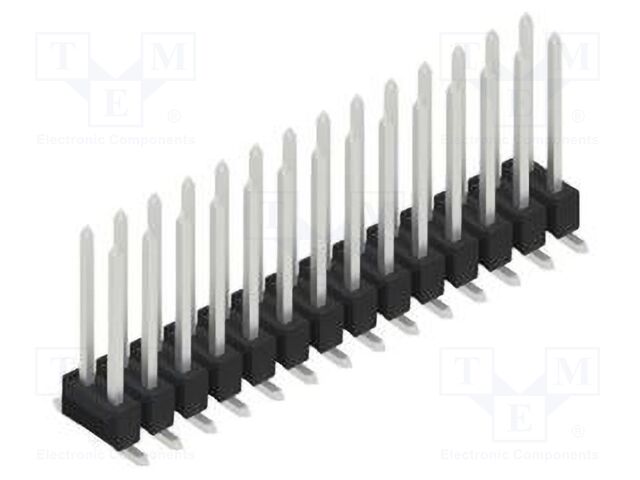Connector: pin strips; pin header; male; PIN: 28; 2.54mm; SMT; 2x14