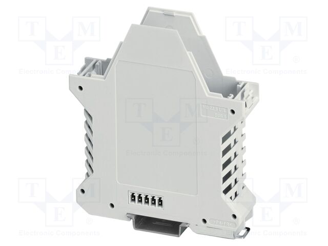 Enclosure base; with FE contact,with terminals; grey; UL94V-0