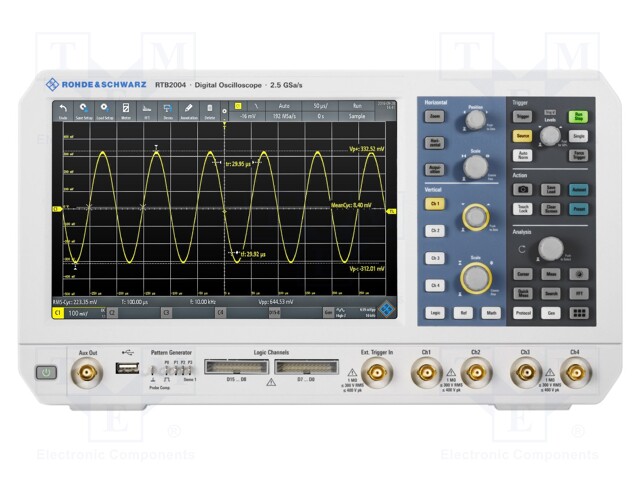 Oscilloscope: mixed signal; Band: ≤100MHz; Channels: 4; 20Mpts