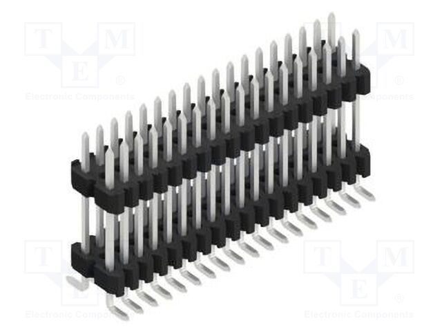 Connector: pin strips; pin header; male; PIN: 36; 1.27mm; SMT; 2x18