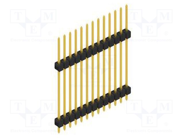 Connector: pin strips; pin header; male; PIN: 13; 2.54mm; THT; 1x13