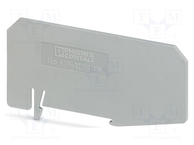 Separating plate; L: 46mm; W: 2mm; H: 84.4mm; Body: grey