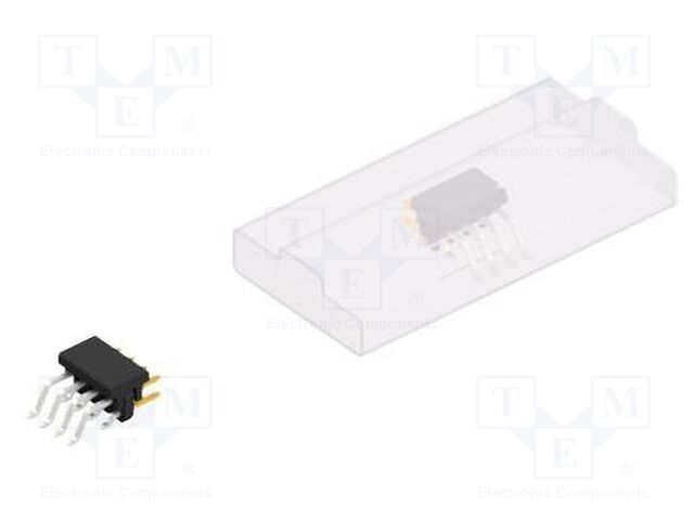Connector: pin strips; pin header; male; PIN: 8; 2mm; SMT; 2x4; 100V