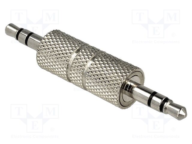 Adapter; Jack 3.5mm 3pin plug,both sides