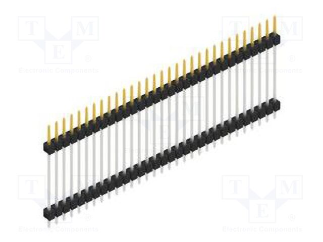 Connector: pin strips; pin header; male; PIN: 31; 2.54mm; THT; 1x31