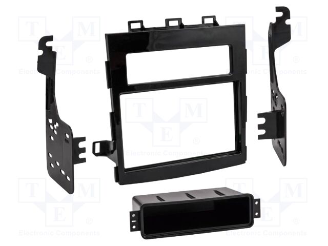 Radio frame; Subaru; 2 DIN; black gloss